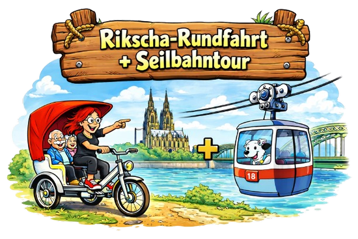 Rikscha4U - Rikscha Touren -Rikscha Heckansicht von Rikscha4U