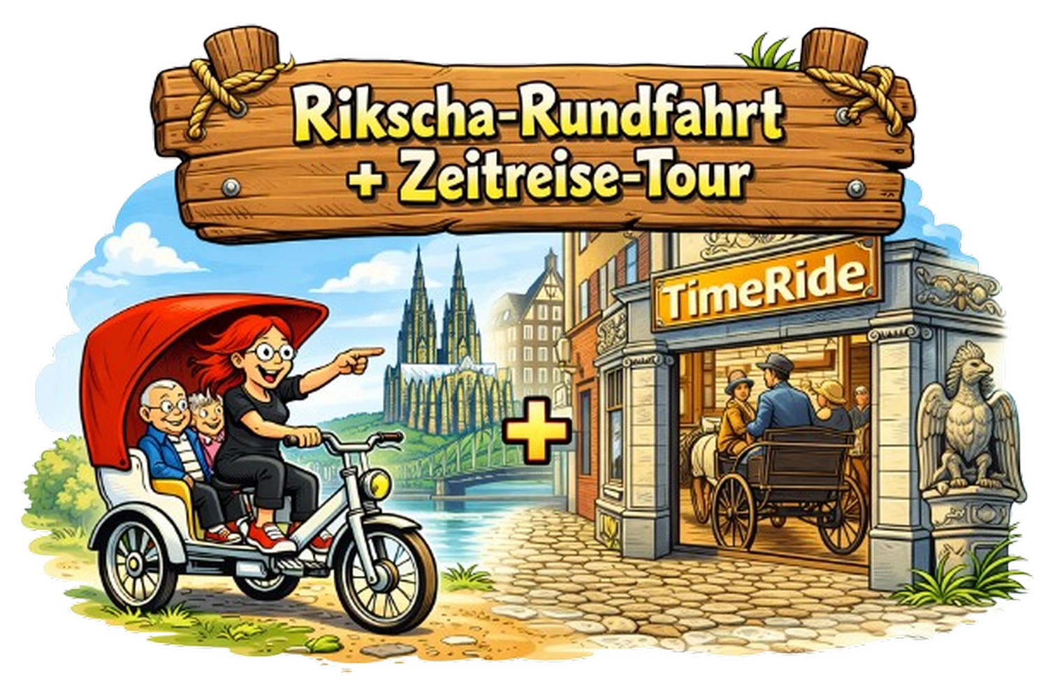 Rikscha4U - Rikscha Touren - Rikscha Heckansicht von Rikscha4U