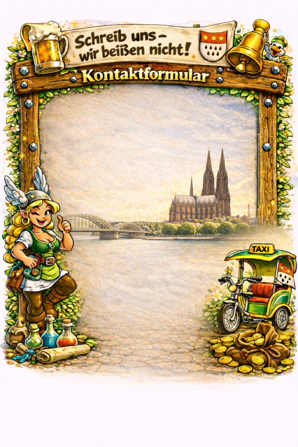 Rikscha4U - Rikscha Touren - Holzbanner
