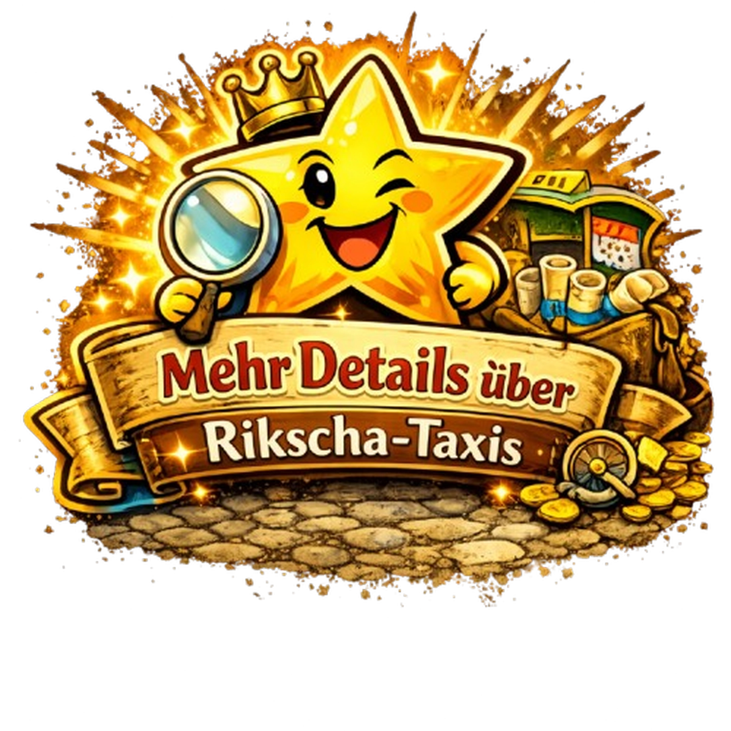 Rikscha4U - Rikscha Touren - Holzbanner