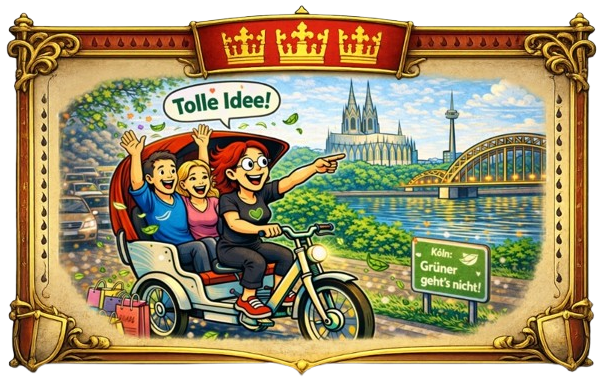 Rikscha4U - Rikscha Touren - Holzbanner